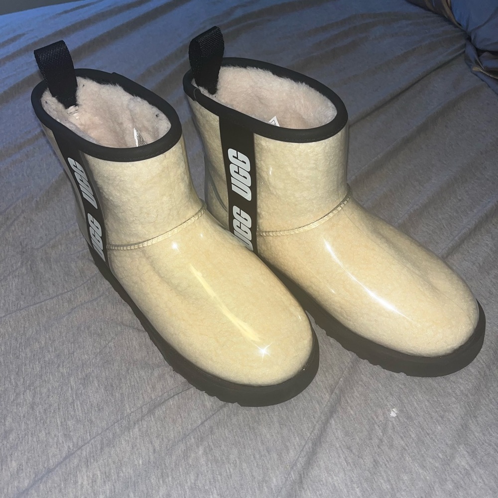 Clear mini UGG boot